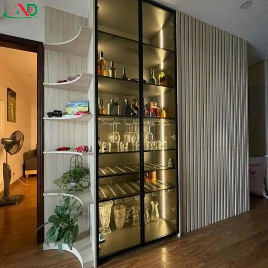 TỦ RƯỢU CÁNH KÍNH HIỆN ĐẠI 
