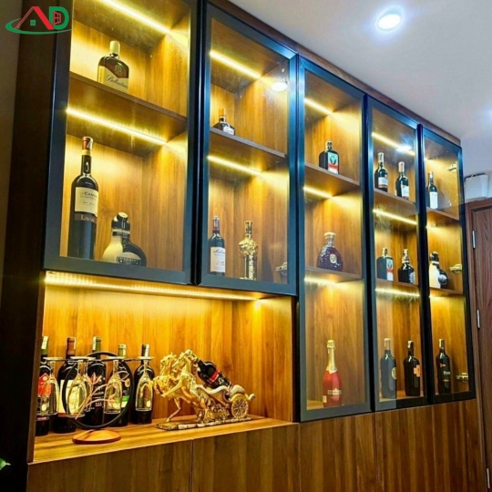 TỦ RƯỢU CÁNH KÍNH CỔ ĐIỂN 