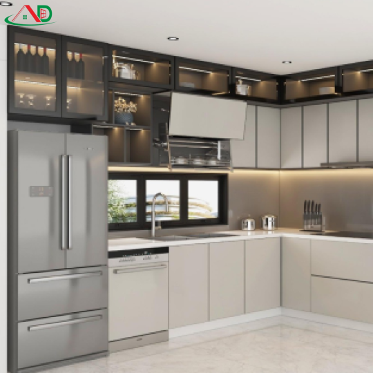 Tủ Bếp Cánh Kính